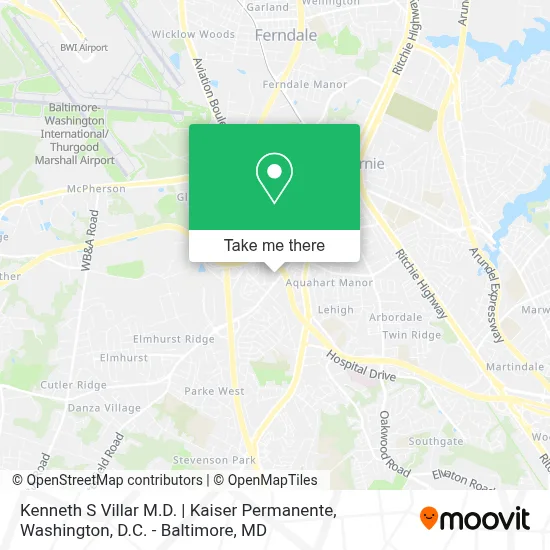 Kenneth S Villar M.D. | Kaiser Permanente map