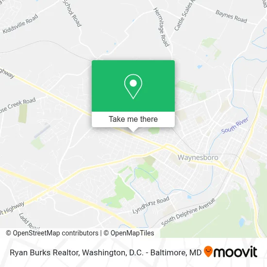Ryan Burks Realtor map