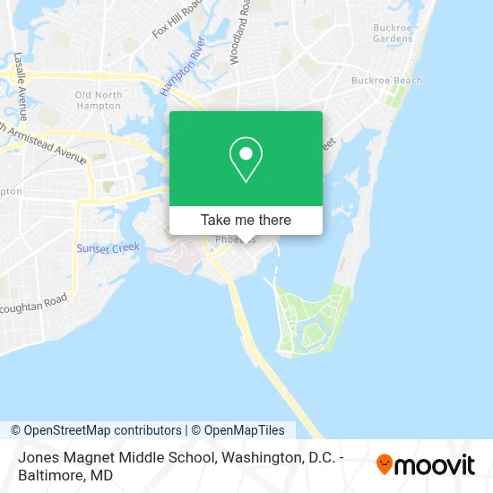 Jones Magnet Middle School map