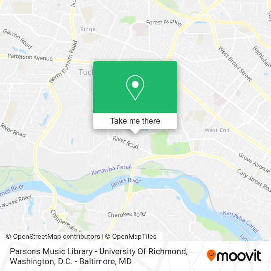 Parsons Music Library - University Of Richmond map