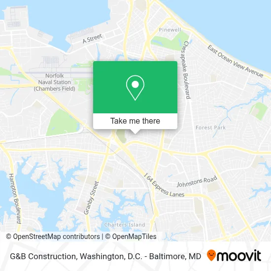 G&B Construction map