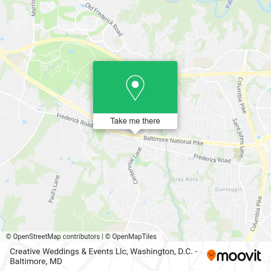 Creative Weddings & Events Llc map