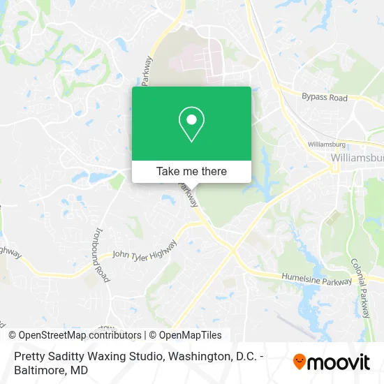 Pretty Saditty Waxing Studio map