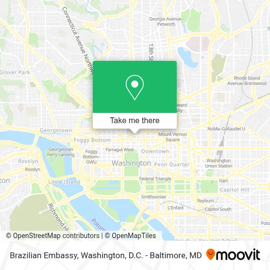 Brazilian Embassy map