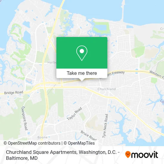 Churchland Square Apartments map