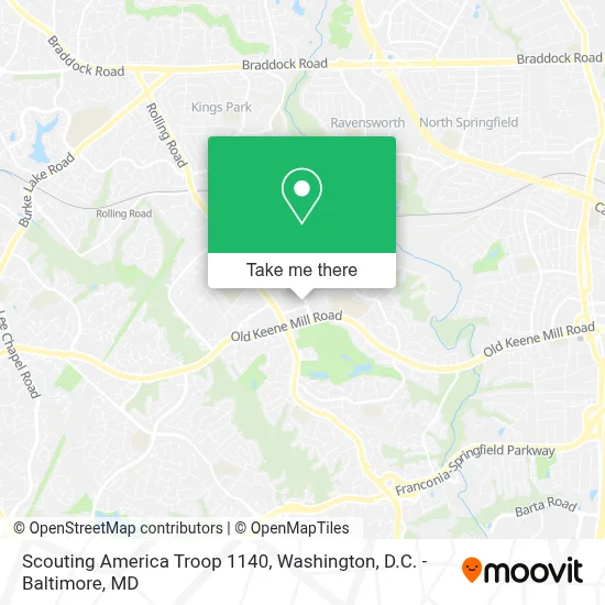 Scouting America Troop 1140 map