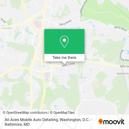 All Aces Mobile Auto Detailing map