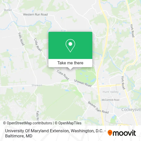 University Of Maryland Extension map