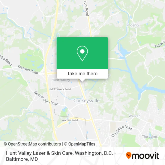 Hunt Valley Laser & Skin Care map