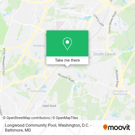 Longwood Community Pool map