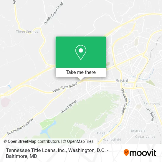 Tennessee Title Loans, Inc. map