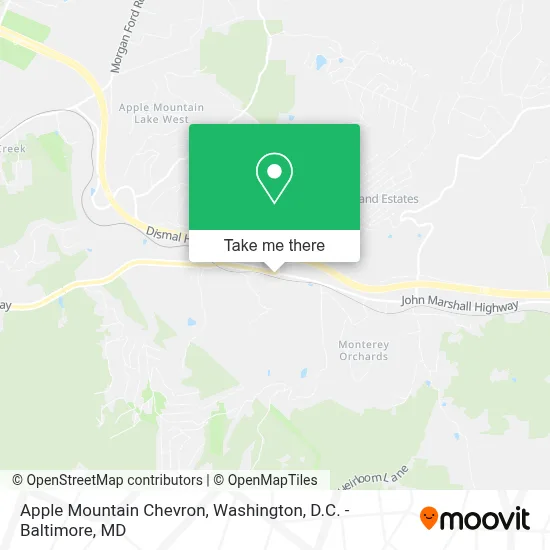 Apple Mountain Chevron map