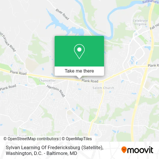 Sylvan Learning Of Fredericksburg (Satellite) map