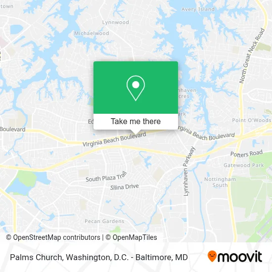 Palms Church map