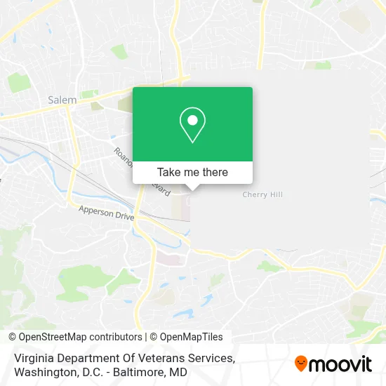 Virginia Department Of Veterans Services map
