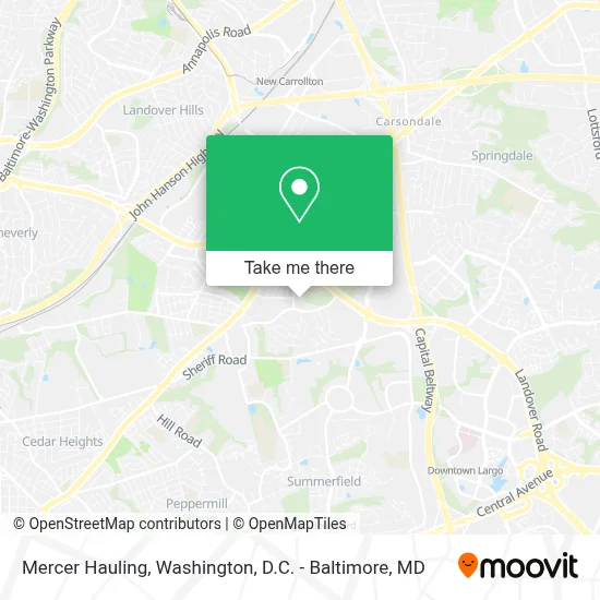 Mercer Hauling map