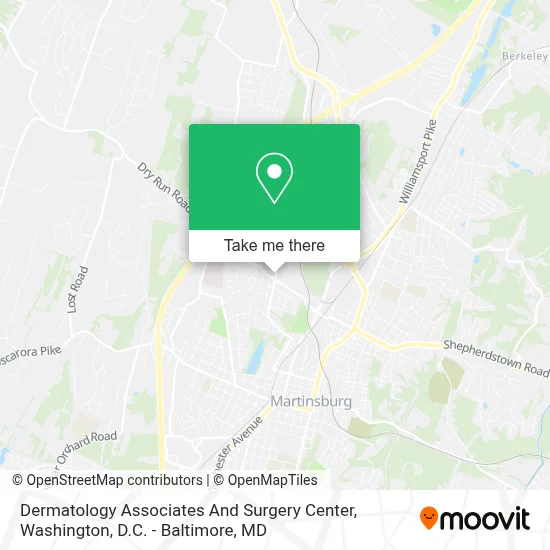 Dermatology Associates And Surgery Center map