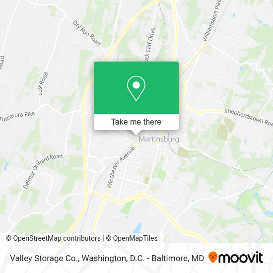 Valley Storage Co. map