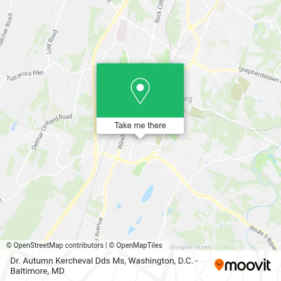 Dr. Autumn Kercheval Dds Ms map