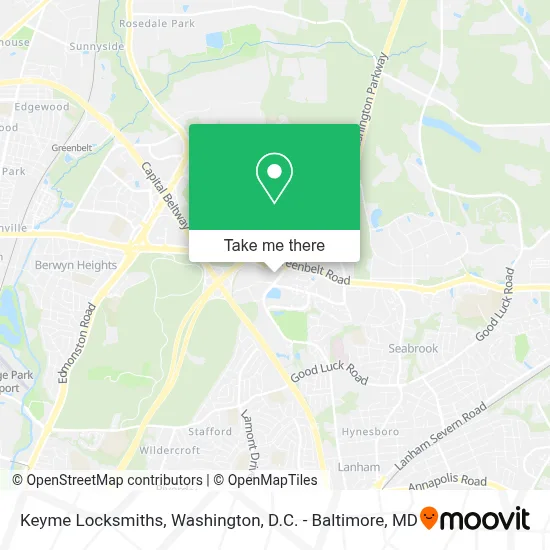 Keyme Locksmiths map