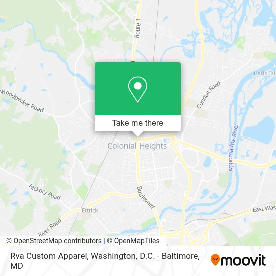 Rva Custom Apparel map
