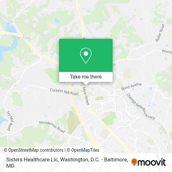 Sisters Healthcare Llc map