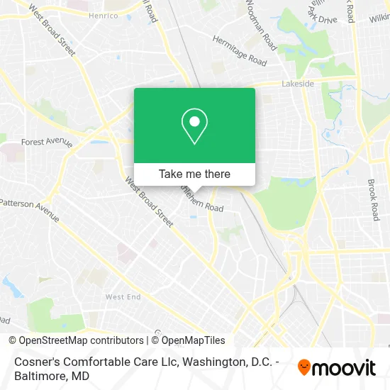 Cosner's Comfortable Care Llc map