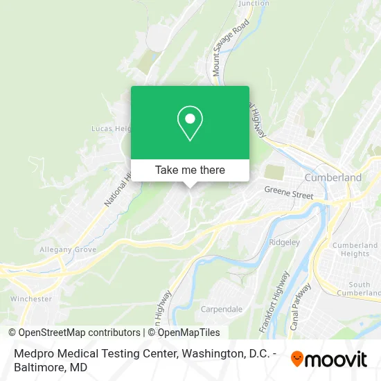 Medpro Medical Testing Center map