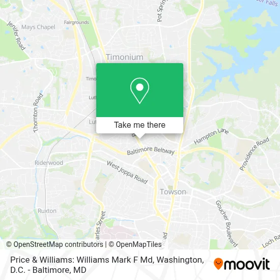 Price & Williams: Williams Mark F Md map