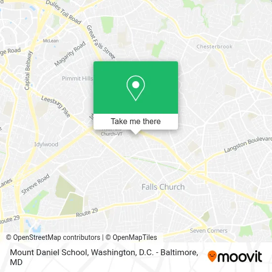 Mount Daniel School map