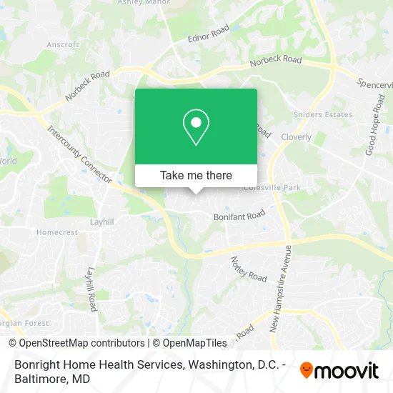 Bonright Home Health Services map