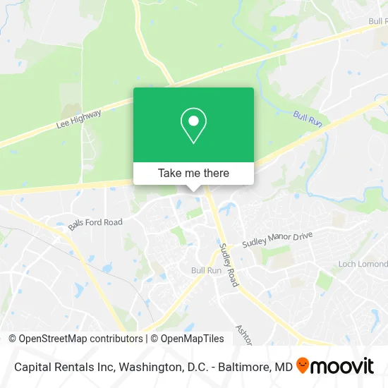 Capital Rentals Inc map