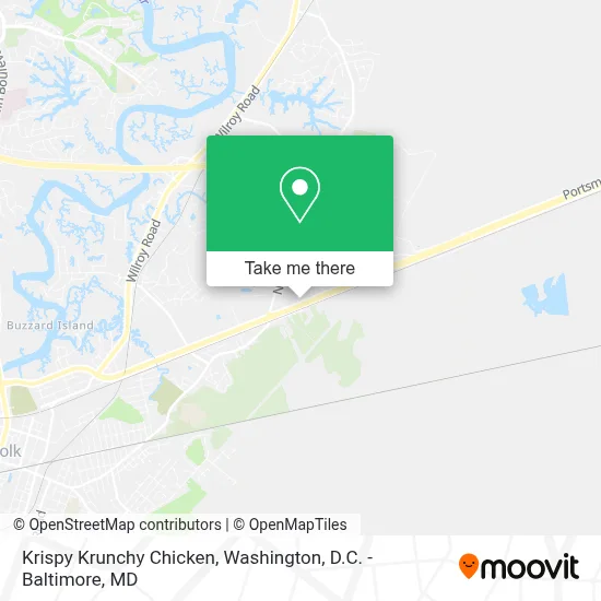 Krispy Krunchy Chicken map