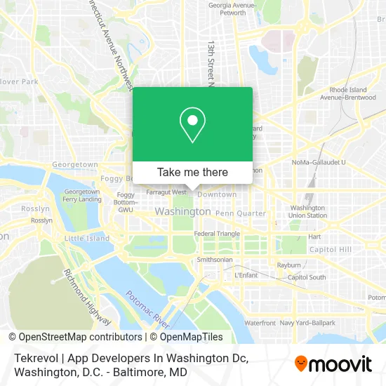 Tekrevol | App Developers In Washington Dc map