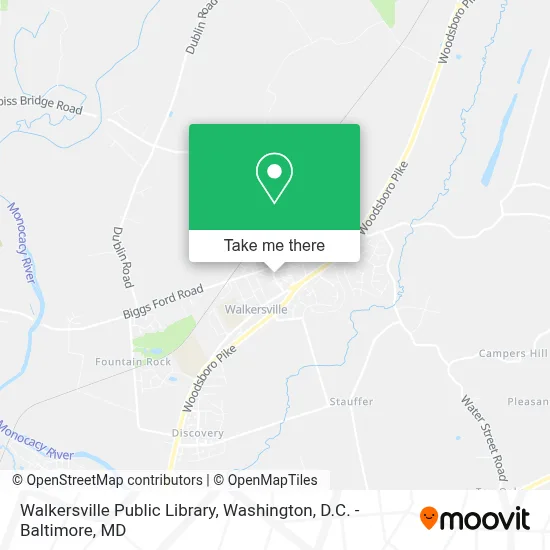 Walkersville Public Library map
