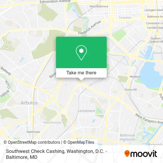 Southwest Check Cashing map
