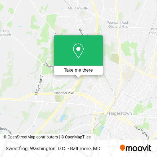 Sweetfrog map