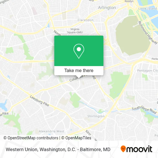 Western Union map