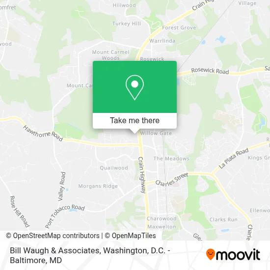Bill Waugh & Associates map