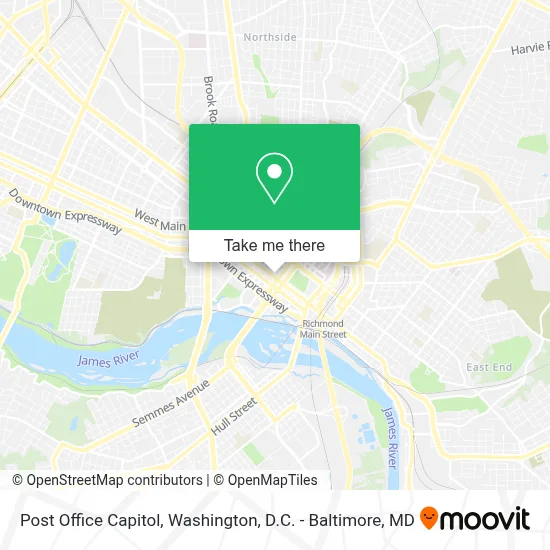 Post Office Capitol map