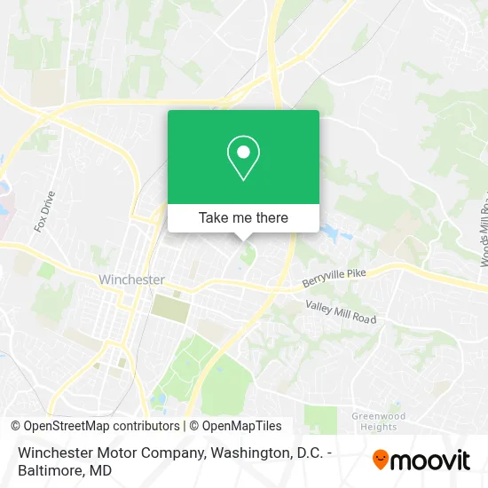 Winchester Motor Company map