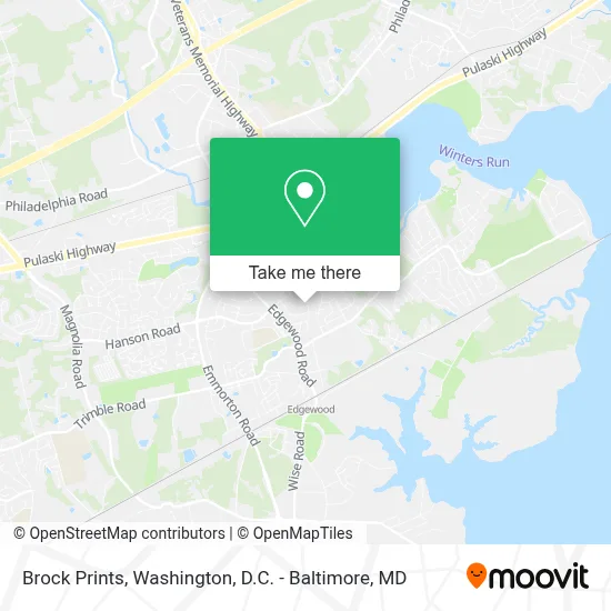 Brock Prints map