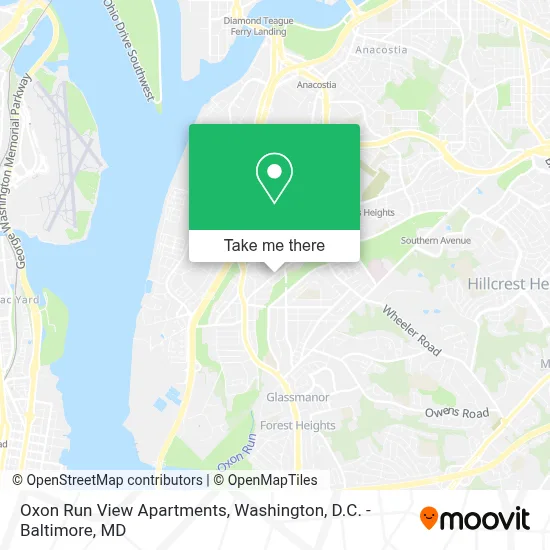 Oxon Run View Apartments map