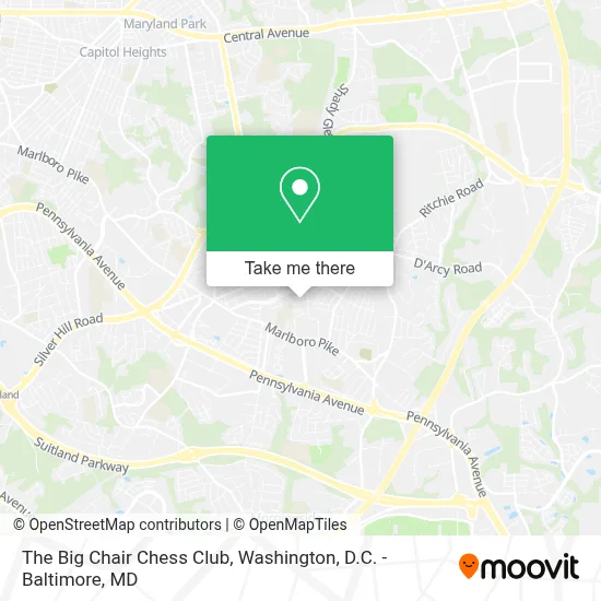 The Big Chair Chess Club map