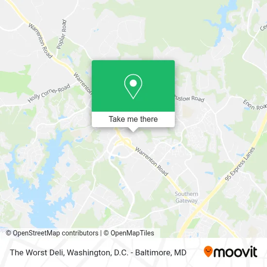 The Worst Deli map