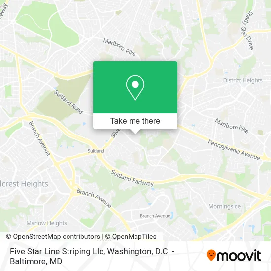 Five Star Line Striping Llc map