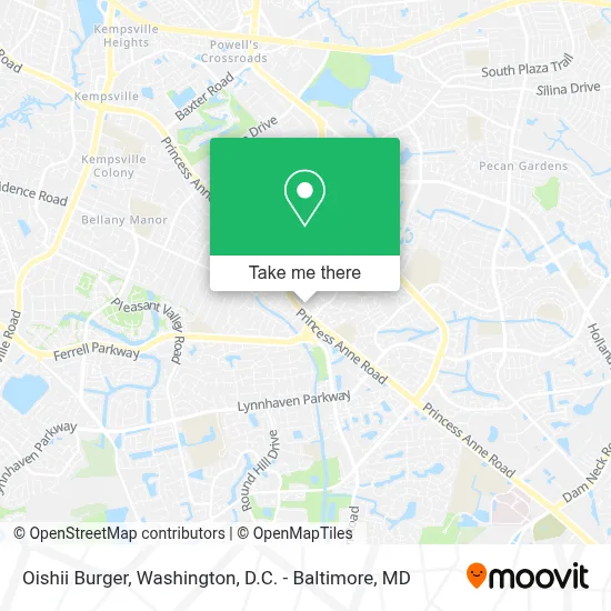 Oishii Burger map