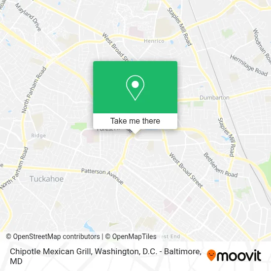 Chipotle Mexican Grill map