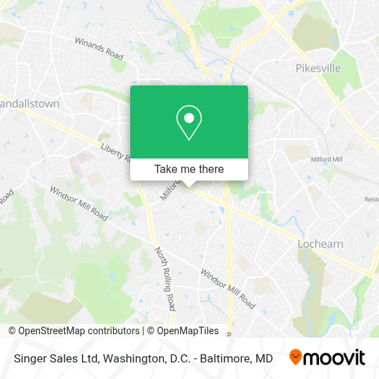 Singer Sales Ltd map