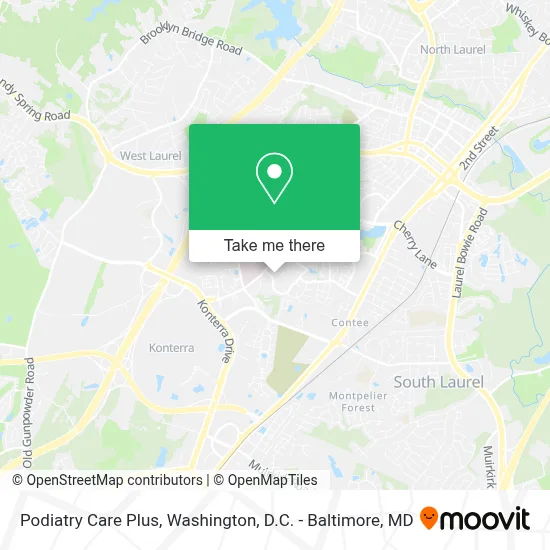 Podiatry Care Plus map